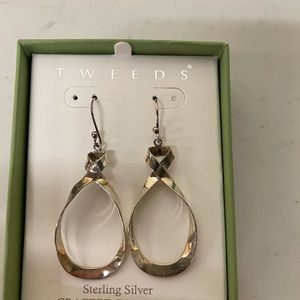 tweeds sterling silver earrings